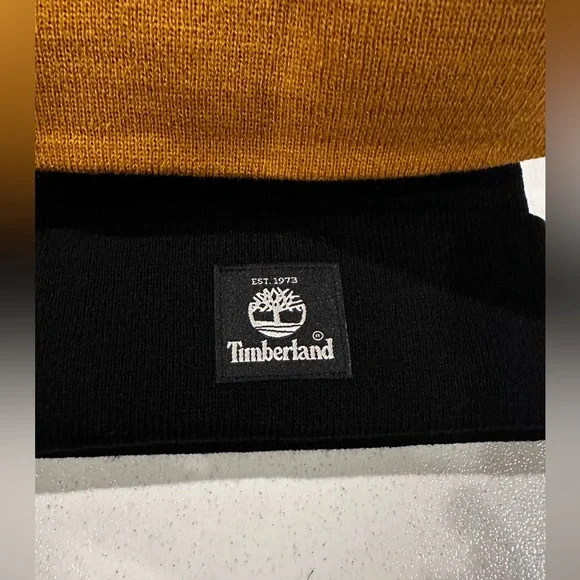 Timberland Unisex Tan and Black Beanies - Set of Two Hats / One Size Fits Most - Picture 3 of 7